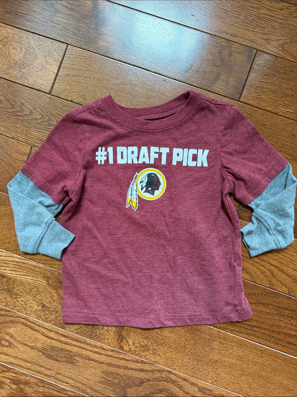 Washington Redskins "#1 Draft Pick" Long Sleeve Shirt, size 18-24 months